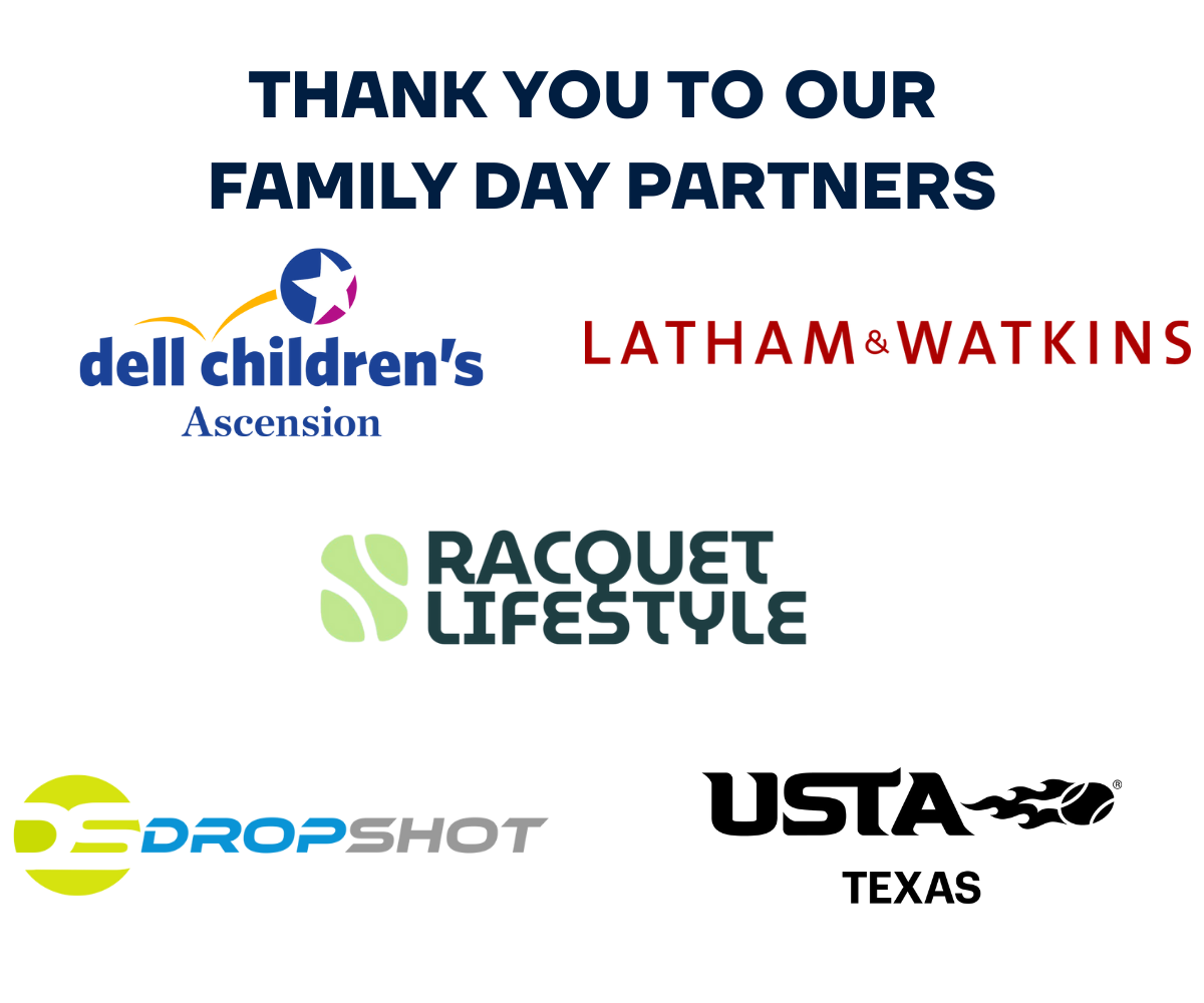 Presented by: Dell Children's (Youth Impact Sponsor), Latham & Watkins (Championship Sponsor), Racquet Lifestyle, DropShot Series and USTA Texas Logo